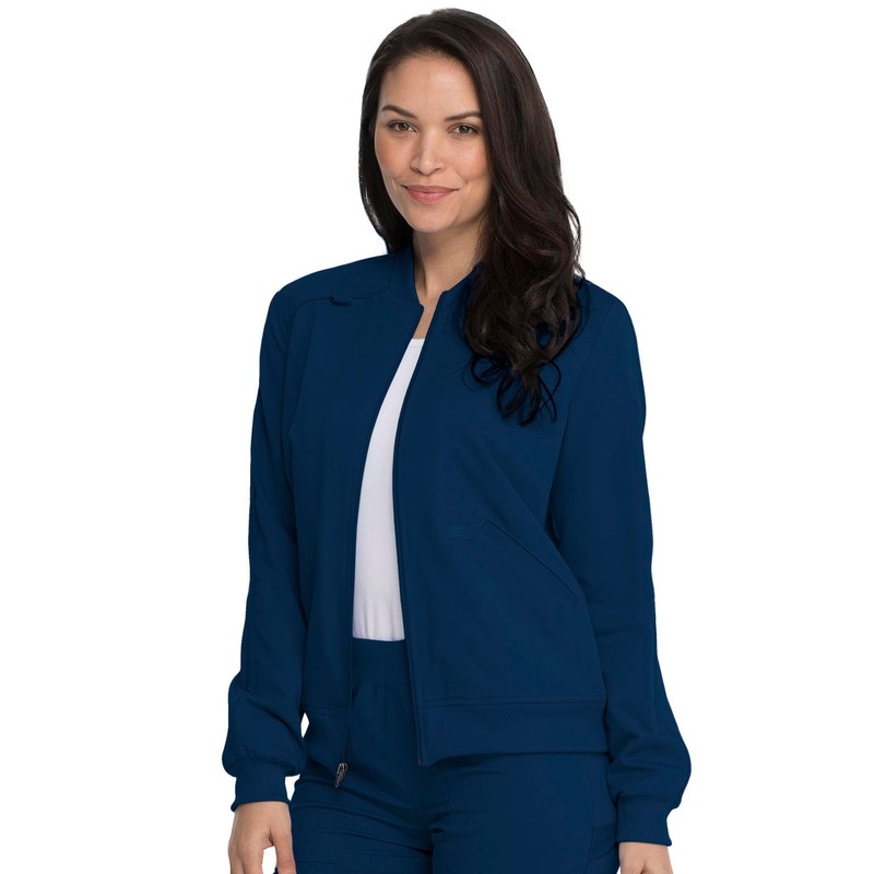 Dickies DK365 - chamarra quirúrgica para mujer, con cierre frontal,