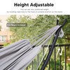 SUNCREAT Stand Alone Hammocks for Outside, 2 Person Self Standing