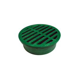 NDS 13 Plastic Round Grate, 4-Inch, Green