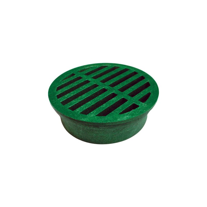 NDS 13 Plastic Round Grate, 4-Inch, Green