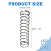 sourcing map 10Pcs Compression Spring, 12mm OD, 0.8mm Wire Size,