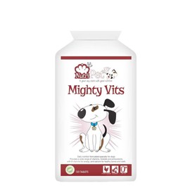 Mighty Vits - Premium Quality Formula - Essential Vitamins & Minerals for Dogs ensuring Optimum Health & Wellbeing - 120 Tablets up to 240 Days Supply