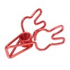 100pcs Binder Clips Cute Rabbit Shape Strong Clamping Force Metal