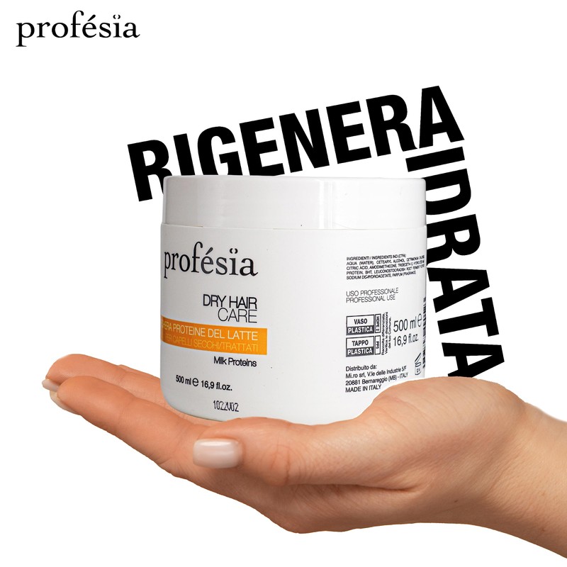 PROFESIA Maske für trockenes und dehydriertes Haar mit Milchproteinen, 500