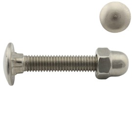 M6 x 45 (25 Pieces) Full Thread DIN 603 / DIN 1587 Stainless Steel A2 (V2A) SC603 / SC1587