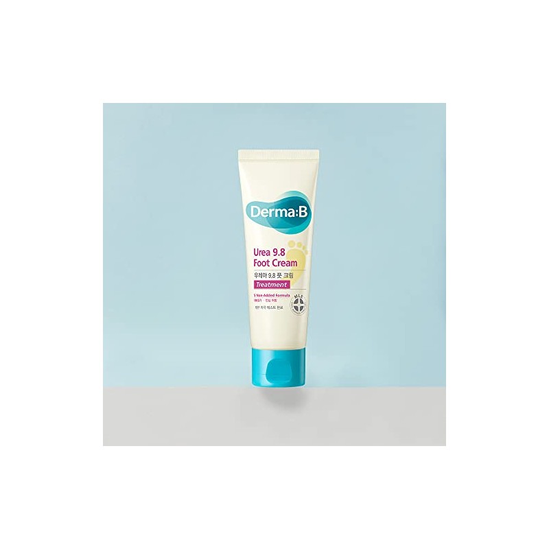 Derma B Urea 9.8% crema de pies, suavizante con manteca