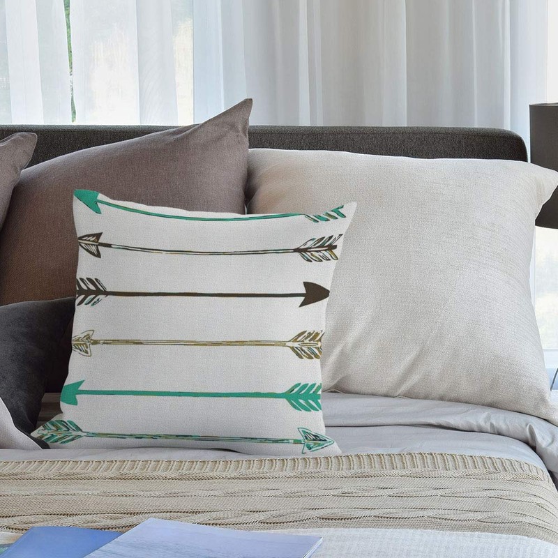 HGOD DESIGNS Decorative Square Pillow Covers Cushion Cover Arrow Throw