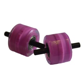 WOHS Rear replacement wheels for sports shoes with automatic wheels. 2 pink wheels