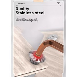 cSeao 5/16"-18 x 1-1/2" Flat Head Allen Head Joint Conecting Bolts, Socket Cap Screws for Furniture Connecting, 304 Stainless Steel, 10 Pack