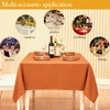 Ahomuily Rectangle Textured Tablecloth Waterproof SpillProof Washable Resistant Rectangular Fabric