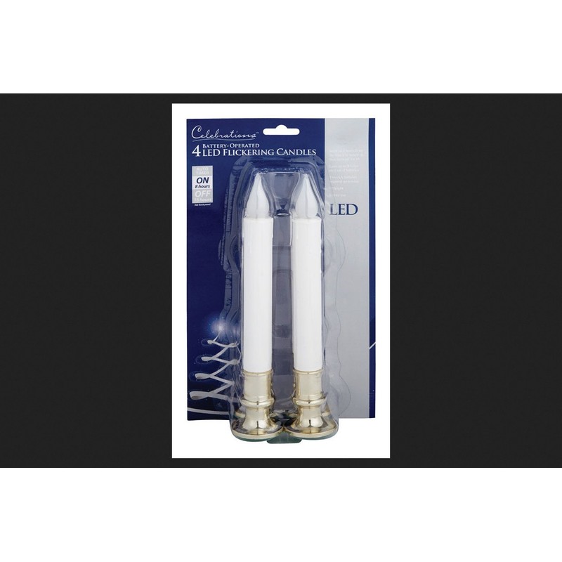 Celebrations LED Candle Orange 4 Lights