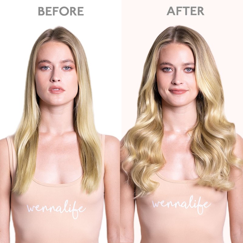 WENNALIFE Clip in Hair Extensions Human Hair 18 Inch 120g