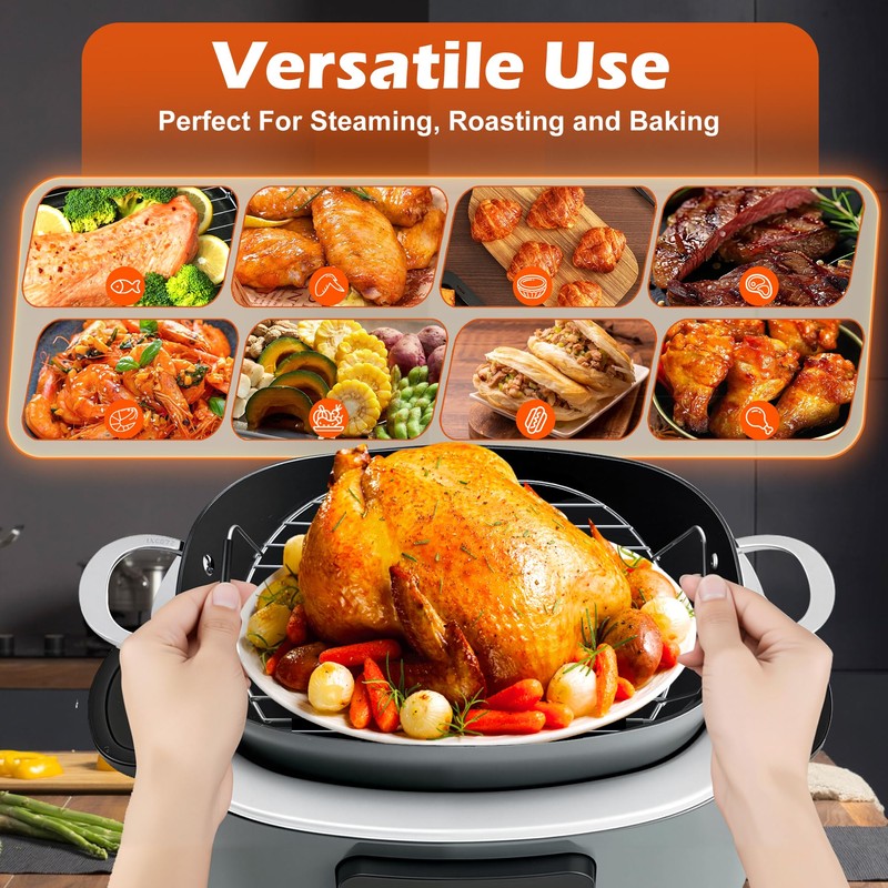 Roast and Steamer Rack Compatible with Ninja Foodi Possible Cooker