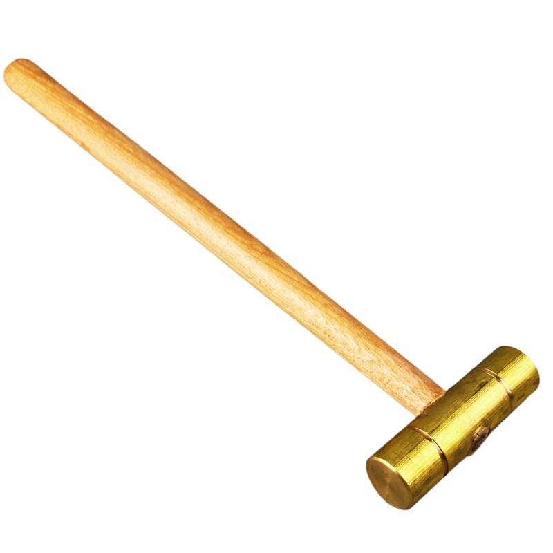 BENCH WIZARD Brass Mallet | Double-Sided 1/2" (1.3 cm) Striking