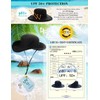 Comhats UPF 50 Wide Brim Sun Hats Summer Mesh UV