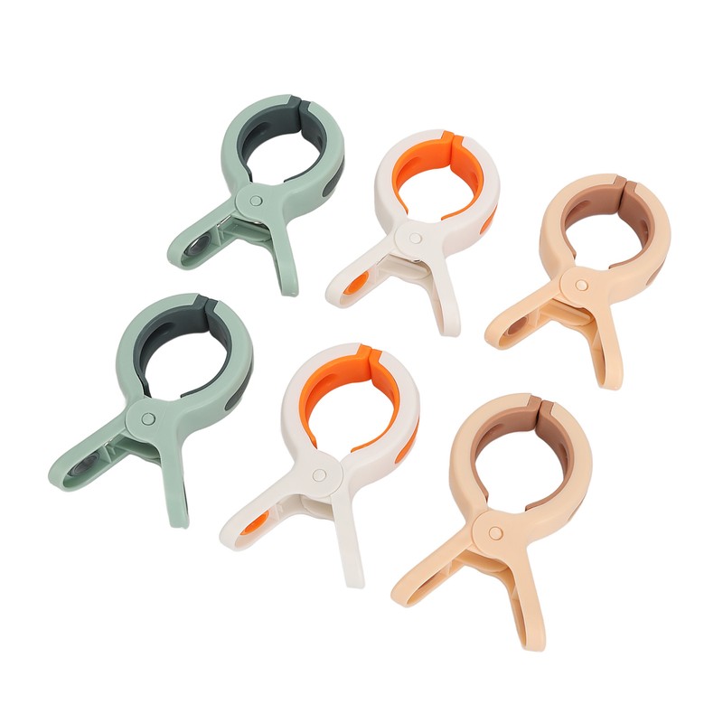 6PCS Beach Towel Clips Multifunctional Rustproof Windproof Quilt Drying Clip