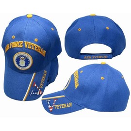 United States Air Force Veteran Blue Baseball Cap Hat