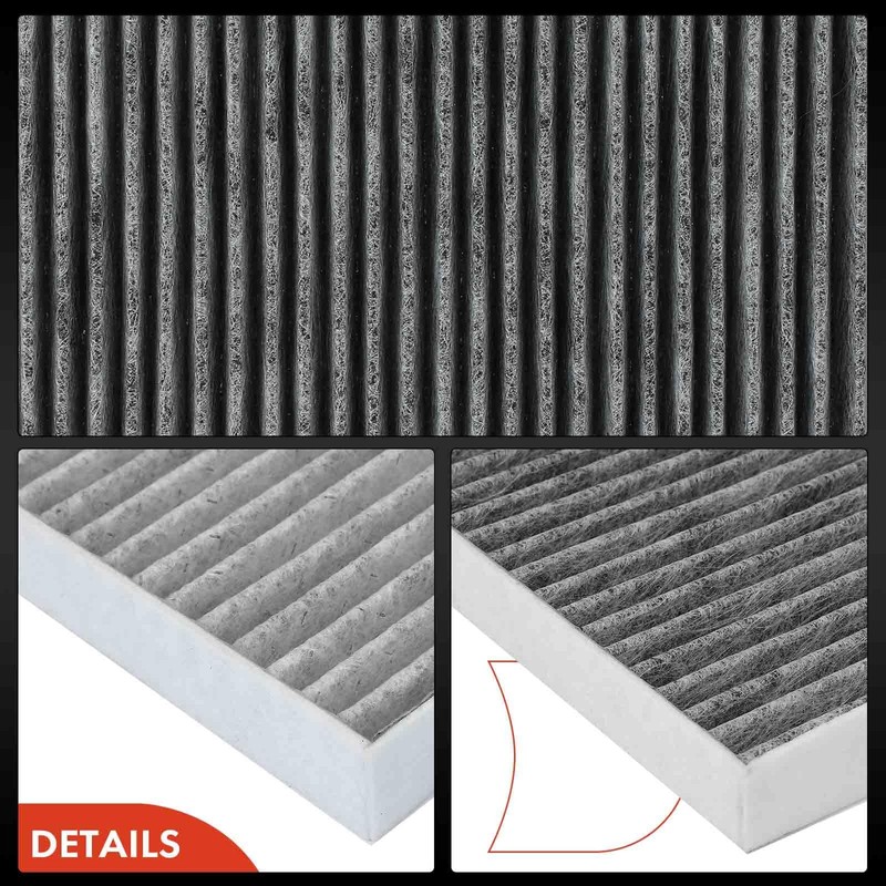 A-Premium 2-PC Cabin Air Filter with Activated Carbon Compatible with
