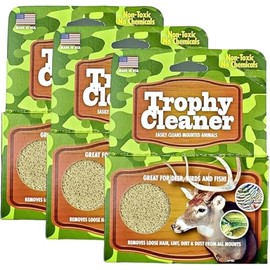 Sparkle Plenty Animal Trophy Mount Cleaner for Taxidermy Animals - Dry Cleaning Sponge for Taxidermy Wall Decor & Tall Trophy Deer Antlers Mount - Rubber Sponge Cleaner Pack for Home Cleaning (3 Pack)
