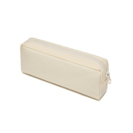 YONBEN Color Pencil Case Simple Oxford Fabric Bag for Student Lightweight Design (Cream,Oxford Fabric)