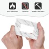 OILbiexn Decorative Outlet Covers with Modern Grey White Marble Print