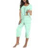 POPYOUNG Womens Summer Casual 2 Piece Pajama Sets with Comfy