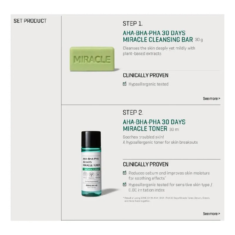 Kit Some By Mi Aha-bha-pha 30 Days Miracle Starter