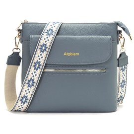 Atgbiem Handbag Women's Small Shoulder Bag Women's Medium Bag Crossbody Bag Women's Handbag 9 Colours to Choose From, A-Blue