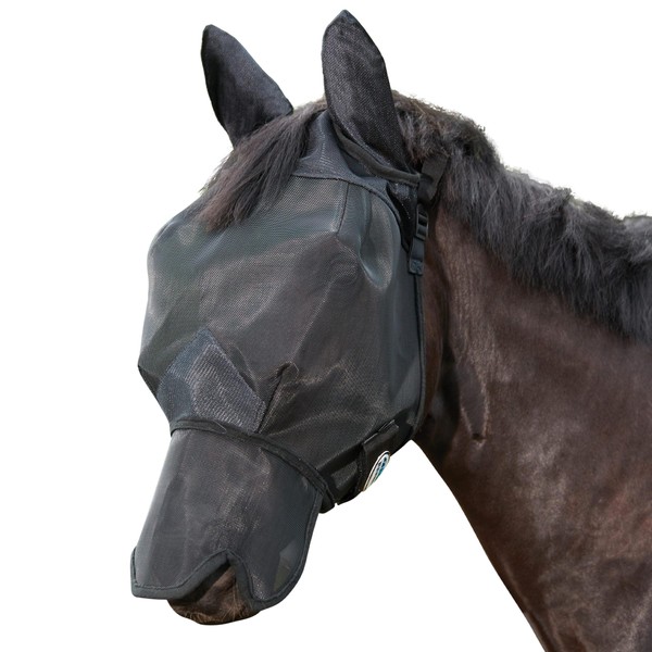 WeatherBeeta ComFiTec Double Dart Deluxe Fly Mask with Ears and