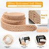 HiSew Leather Strap Blank for Belt Crafting, Cowhide, Pre-Embossed Patterns,