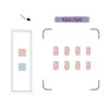 24PCS Square French Faux Nail Glossy Medium Length Press Nail