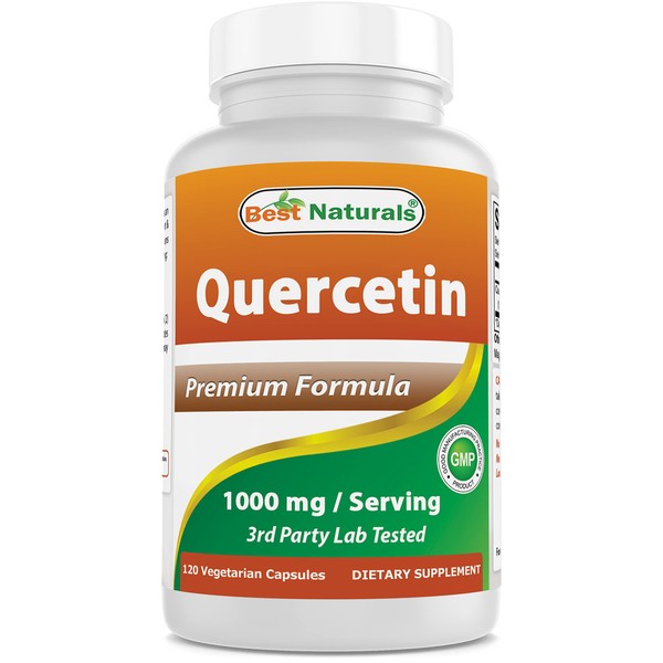 Best Naturals Quercetin 1000 mg/Serving 120 Veggie Capsules (120 Count (Pack of 1))