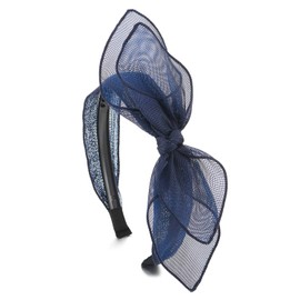 Hipster Chic Blue Two-row Lace Bow Headband Hair Hoop Hairband, Beautiful(CA)