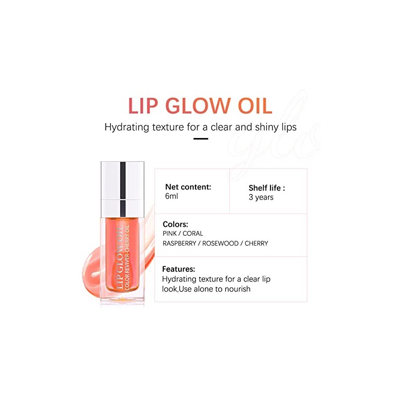 Labial Hidratante Brillo Labial de 6ml con Alto Brillo para