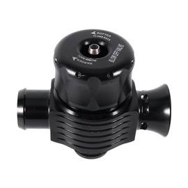 Qiilu Blow Off Valve Dump Valve Inverter Turbo BOV Universal 25 mm Aluminium for Car Double Connection