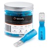 Wirefy Blue Heat Shrink Connectors Flat Connector Insulated - Cable