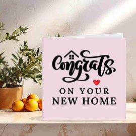 Happy New Home Card - Next Door - Congratulations Housewarming Moving Home Card