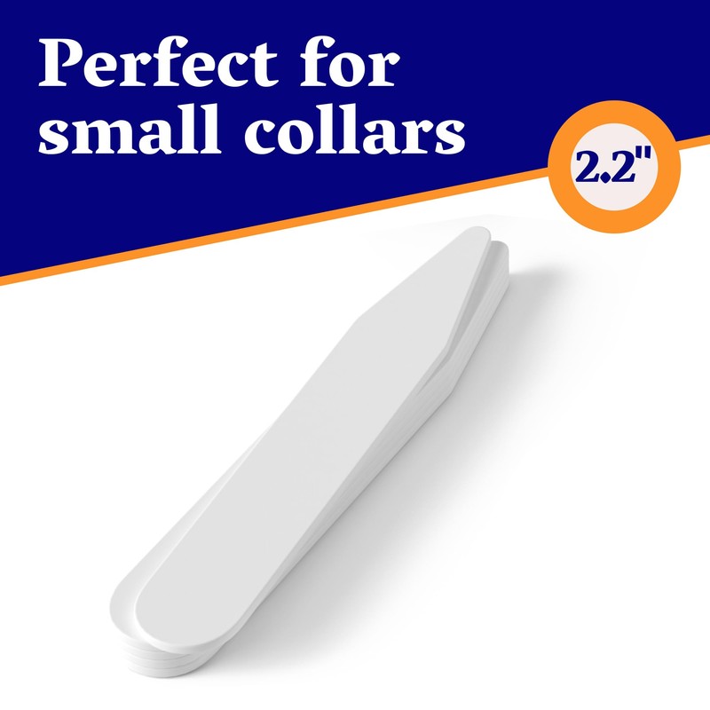 100 Plastic Collar Stays for Men's Dress Shirts – Collar
