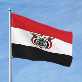 FNQKMLEP Yemen Flag Flag 4ft X 6ft Flags With Eyelets Easy To Disassemble Foldable And Easy To Store For Outdoor Truck Home Decor Party One Size