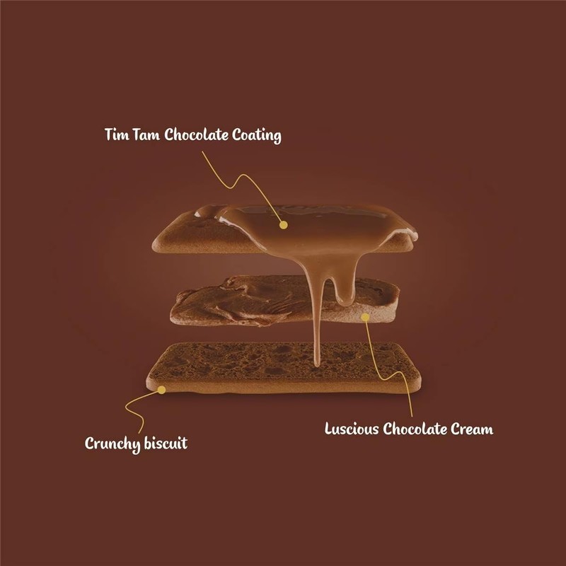 Arnott's Tim Tam Chocolate Biscuits, 200g7.1oz, 2-Pack Imported from Canada,