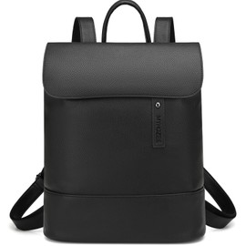 Myhozee Women's City Backpack - Elegant Backpack Bag PU Leather Anti-Theft Daypack with Laptop Compartment 14 Inch Backpack Waterproof School Backpack for Trips Travel Leisure, black
