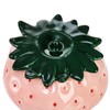 Tlence 2 Pack Ceramic Strawberry Jars, Strawberry Shaped Canisters With