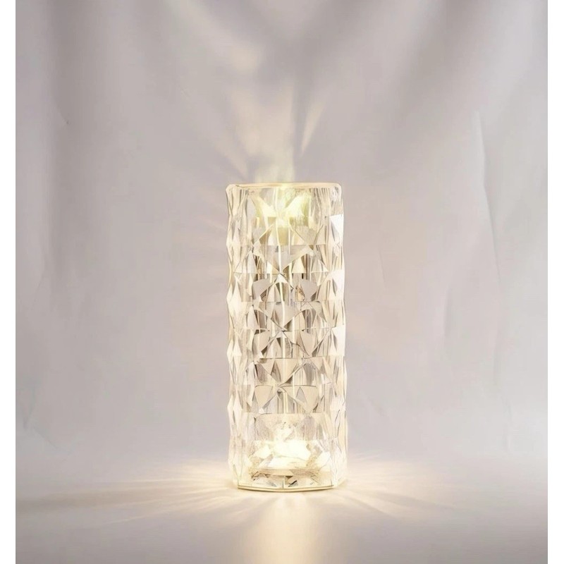 Globe Electric Crystal Lamp: Touch Sensor, LED Bulb, Multicolored, Battery