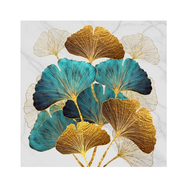 YHESEN (40 x 40 cm 5D DIY Diamond Painting Digital Diamond Painting, Cross Stitch Embroidery Set, Home Wall Decoration, Entertainment for Adults and Children (Ginkgo Biloba View)