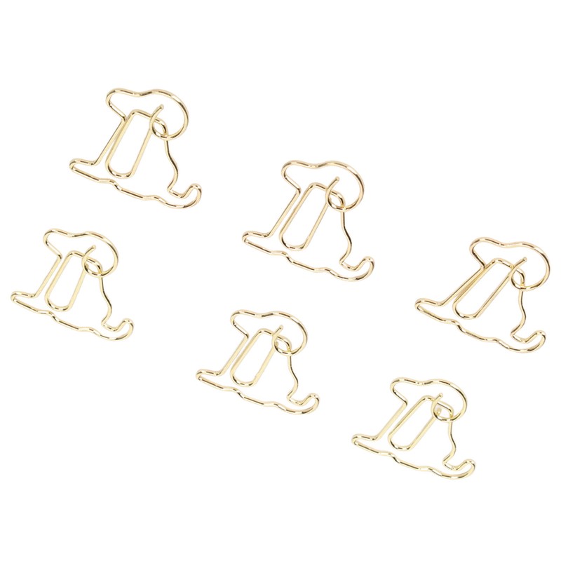 100pcs Dog Shape Paper Clips Improved Slip Resistance Rust Proof
