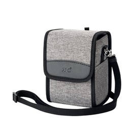 JJC Compact Portable Camera Bag for Fuji X100VI X100V X100T for Sony a6700 a6600 a6400 a6100 with 16-50 mm Lens for Canon EOS M5 M50 with EF-M 22 mm for Ricoh GRIII for Leica SOFORT2, gray, travel bag