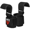 Weight Lifting Hooks, Non-Slip Rubber Coated Grips, 7mm Neoprene Wrist