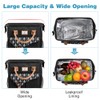 Lekesky Insulated Lunch Bag for Men, 12-Can Wide-Open Lunch Bags