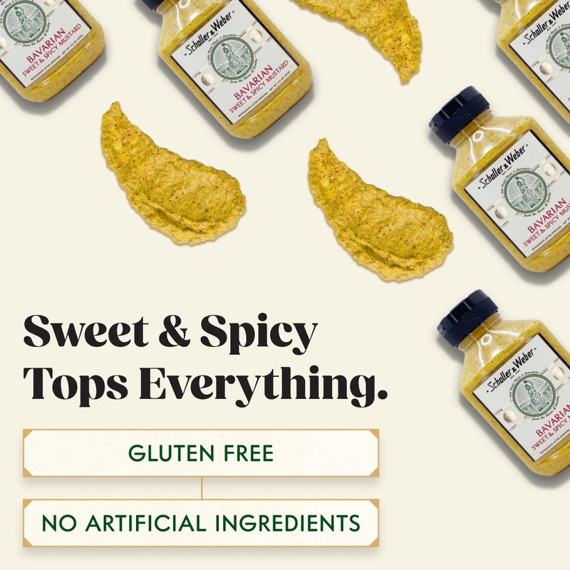 Schaller & Weber Bavarian Mustard, 9.5 Oz Squeeze Bottle (1