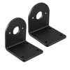 sourcing map 2PCS L-Shaped Mounting Support Bracket Alloy Steel Holder